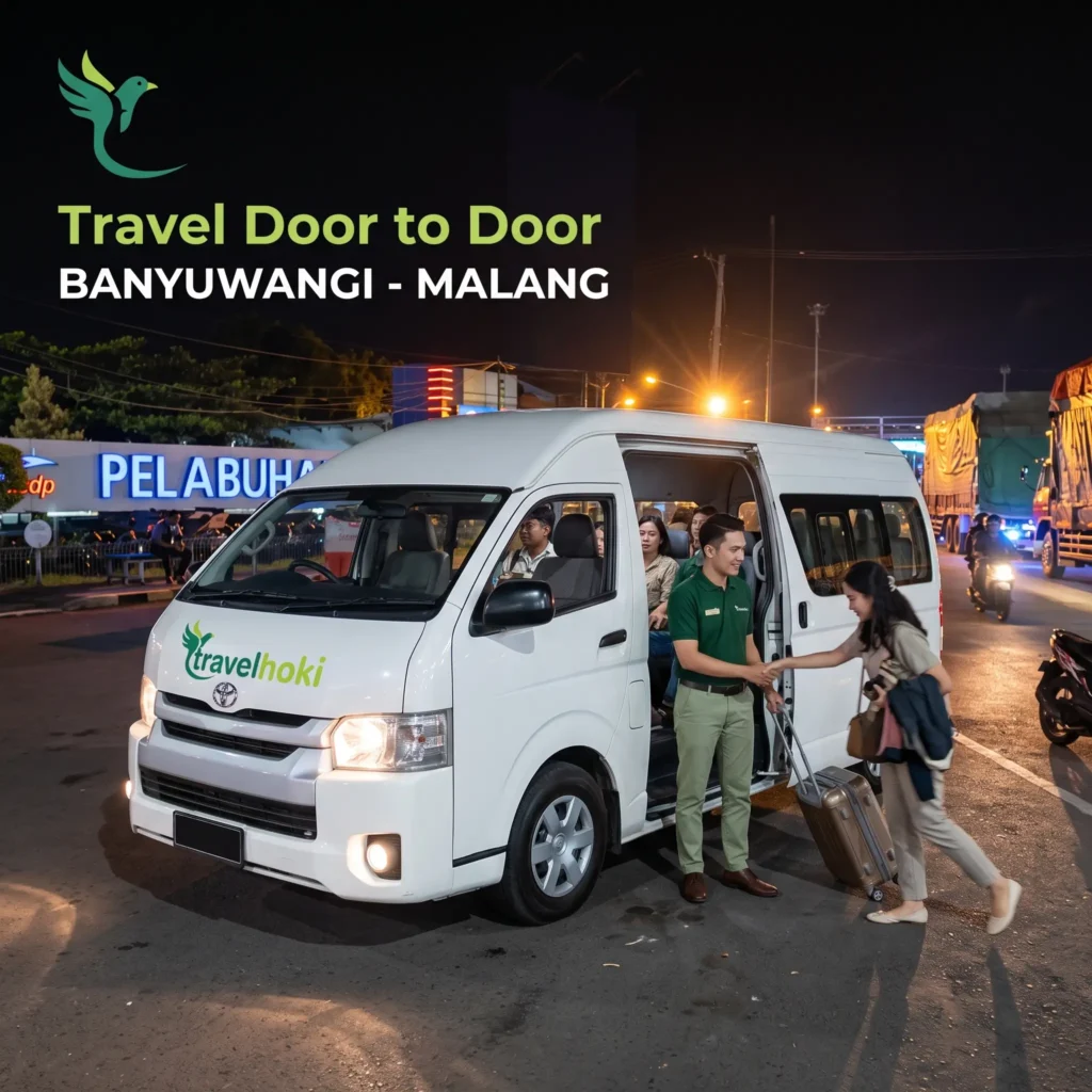 Travel Banyuwangi Malang Travelhoki Sedang Menjemput Penumpang di Alamat Penjemputan untuk diantar ke Malang