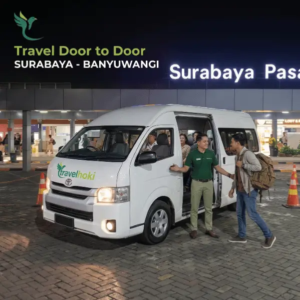Travel Surabaya Banyuwangi Travelhoki menjemput penumpang di alamat di Surabaya untuk menuju ke Banyuwangi